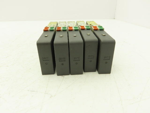 SMC SQ2231D-5D-C6 Pneumatic 5 Port 2 Pos. Double Solenoid Valve 24V Lot of 5