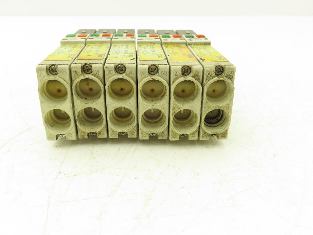SMC SQ2231D-5D-C6 Pneumatic 5 Port 2 Pos. Double Solenoid Valve 24V Lot of 6