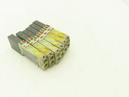 SMC SQ2231D-5D-C6 Pneumatic 5 Port 2 Pos. Double Solenoid Valve 24V Lot of 6