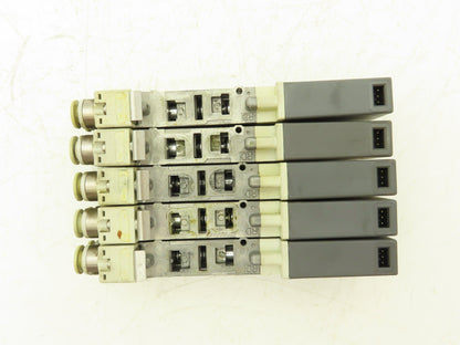 SMC SQ2231D-5D-C8 Pneumatic 5 Port 2 Pos. Double Solenoid Valve 24V Lot of 5