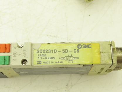 SMC SQ2231D-5D-C8 Pneumatic 5 Port 2 Pos. Double Solenoid Valve 24V Lot of 7