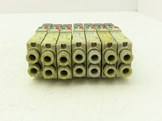 SMC SQ2231D-5D-C8 Pneumatic 5 Port 2 Pos. Double Solenoid Valve 24V Lot of 7