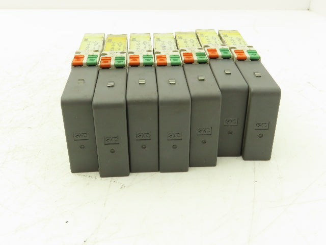 SMC SQ2231D-5D-C8 Pneumatic 5 Port 2 Pos. Double Solenoid Valve 24V Lot of 7