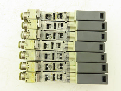 SMC SQ2231D-5D-C8 Pneumatic 5 Port 2 Pos. Double Solenoid Valve 24V Lot of 7