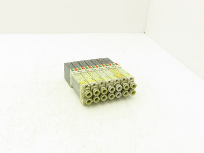 SMC SQ2231D-5D-C8 Pneumatic 5 Port 2 Pos. Double Solenoid Valve 24V Lot of 7