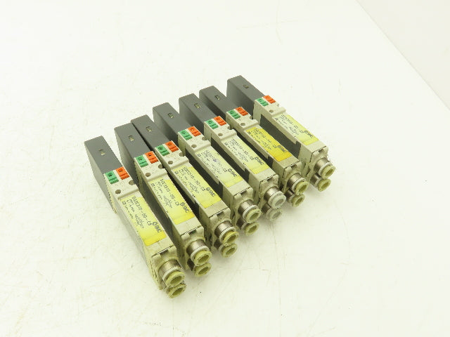 SMC SQ2231D-5D-C8 Pneumatic 5 Port 2 Pos. Double Solenoid Valve 24V Lot of 7