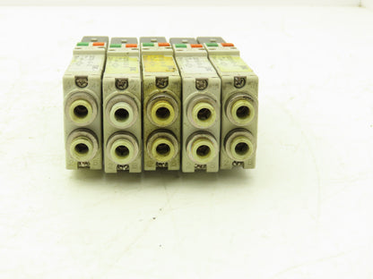 SMC SQ2231D-5D-C6 Pneumatic 5 Port 2 Pos. Double Solenoid Valve 24V Lot of 5