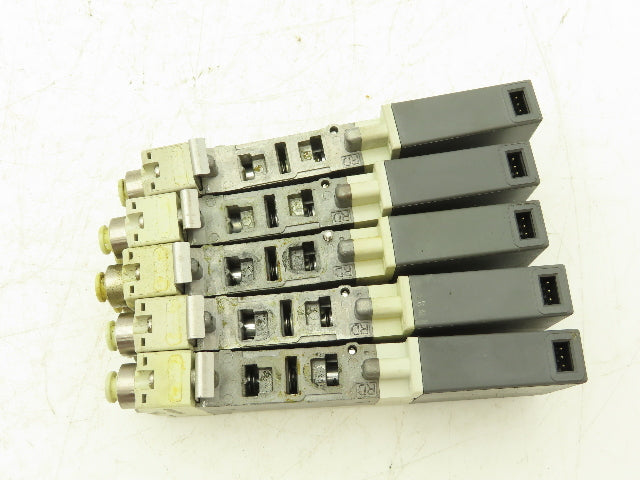 SMC SQ2231D-5D-C6 Pneumatic 5 Port 2 Pos. Double Solenoid Valve 24V Lot of 5