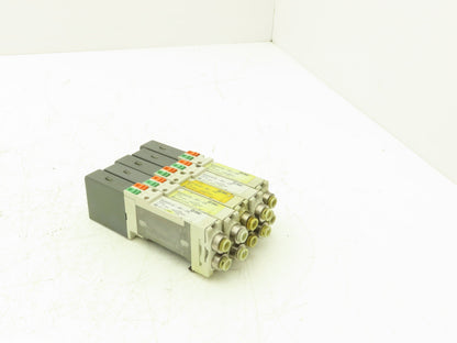 SMC SQ2231D-5D-C6 Pneumatic 5 Port 2 Pos. Double Solenoid Valve 24V Lot of 5