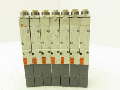 SMC SQ2131-5D1-C6 Pneumatic 5 Port 2 Pos. Single Solenoid Valve 24V Lot of 7