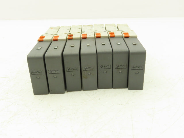 SMC SQ2131-5D1-C6 Pneumatic 5 Port 2 Pos. Single Solenoid Valve 24V Lot of 7