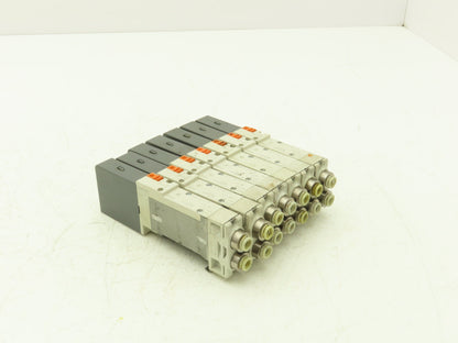 SMC SQ2131-5D1-C6 Pneumatic 5 Port 2 Pos. Single Solenoid Valve 24V Lot of 7