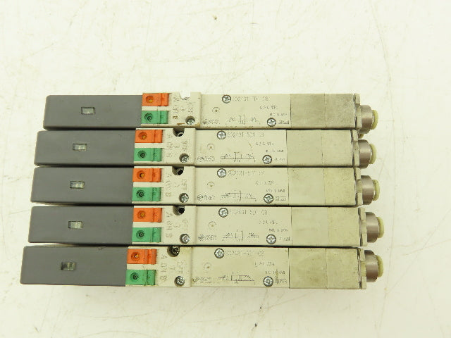 SMC SQ2431D-5D1-C6 Pneumatic 5 Port 4 Pos. Double Solenoid Valve 24V Lot of 5