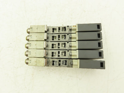 SMC SQ2431D-5D1-C6 Pneumatic 5 Port 4 Pos. Double Solenoid Valve 24V Lot of 5