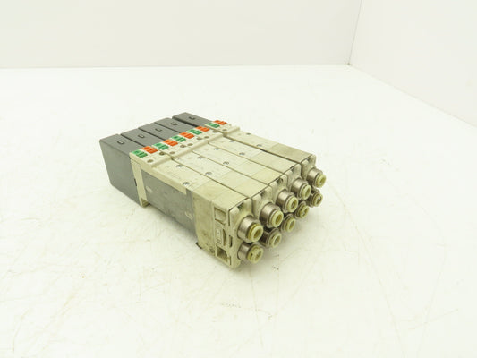 SMC SQ2431D-5D1-C6 Pneumatic 5 Port 4 Pos. Double Solenoid Valve 24V Lot of 5