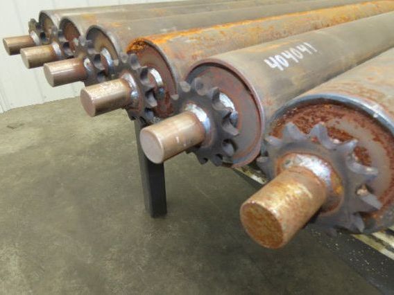 3.5" Steel Conveyor Roller Chain Drive Sprocket 52" Pallet Conveyor Lot of 6