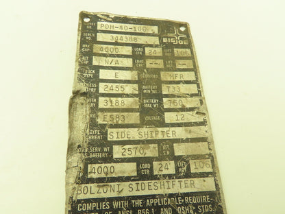 Curtis 1204X-1401 DC Motor Controller 12v Contactors From Big Joe PDH-40-106