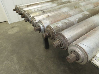 2.5" Gravity Conveyor Roller 52"BF Pallet Conveyor 11/16" Hex Axle  Lot of 10