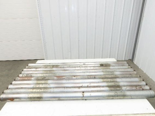 2.5" Gravity Conveyor Roller 52"BF Pallet Conveyor 11/16" Hex Axle  Lot of 10