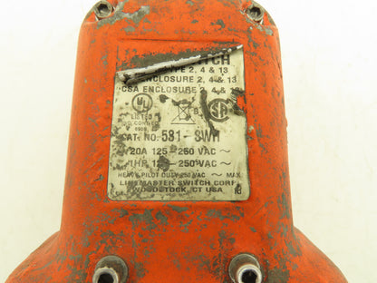 Hercules 531-SWH Hercules Foot Pedal Switch Full Shield 20A 120/240V Orange