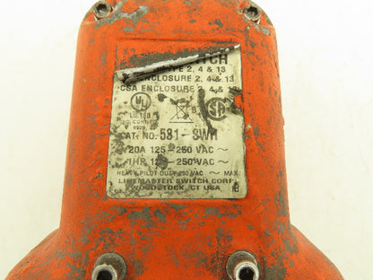 Hercules 531-SWH Hercules Foot Pedal Switch Full Shield 20A 120/240V Orange