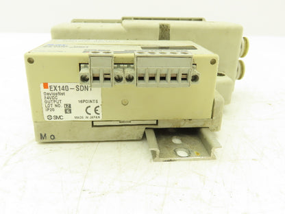 SMC SS5Q23-03SDQ-D-00T Pneumatic Valve Manifold Devicenet 3 Station DIN mounted