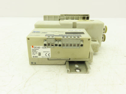 SMC SS5Q23-05SDQ-D-00T Pneumatic Manifold Devicenet 5 Station DIN mounted