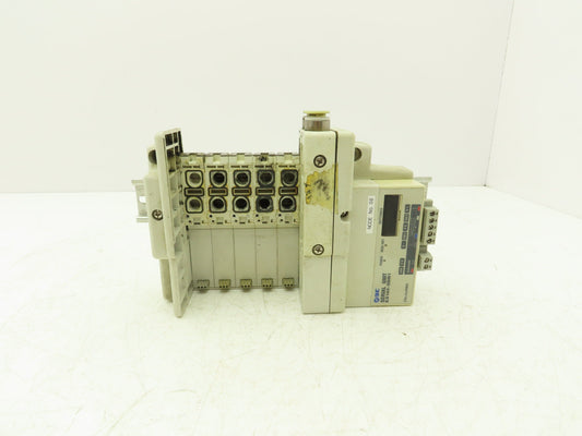 SMC SS5Q23-05SDQ-D-00T Pneumatic Manifold Devicenet 5 Station DIN mounted