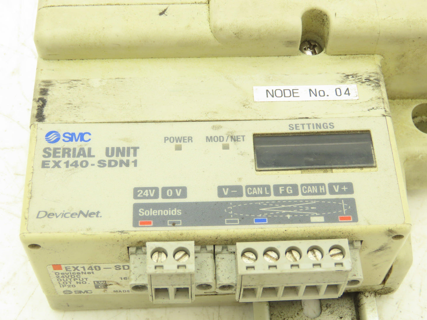 SMC SS5Q23-06SDQ-D-00T Pneumatic Manifold Devicenet 6 Station DIN mounted