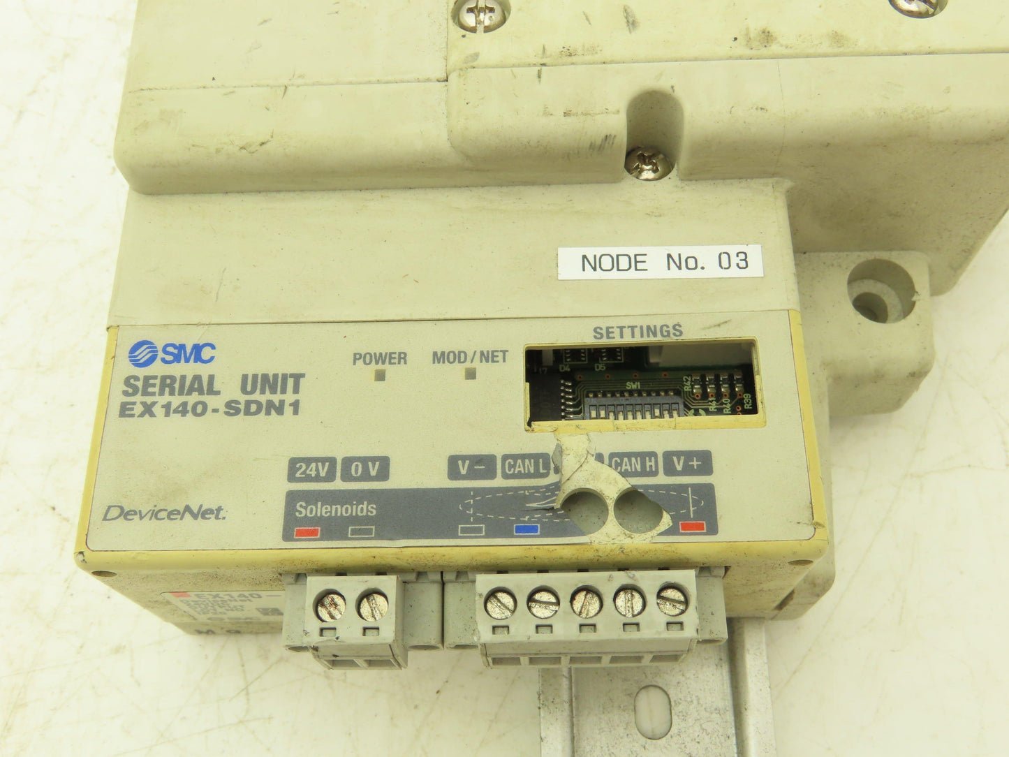 SMC SS5Q23-06SDQ-D-00T Pneumatic Manifold Devicenet 6 Station DIN mounted