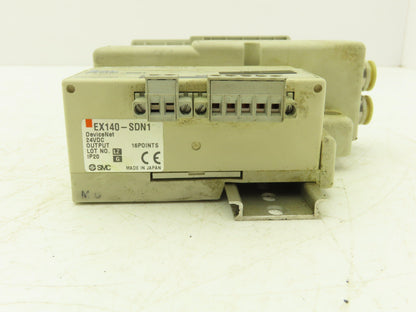 SMC SS5Q23-07SDQ-D-00T Pneumatic Manifold Devicenet 7 Station DIN mounted