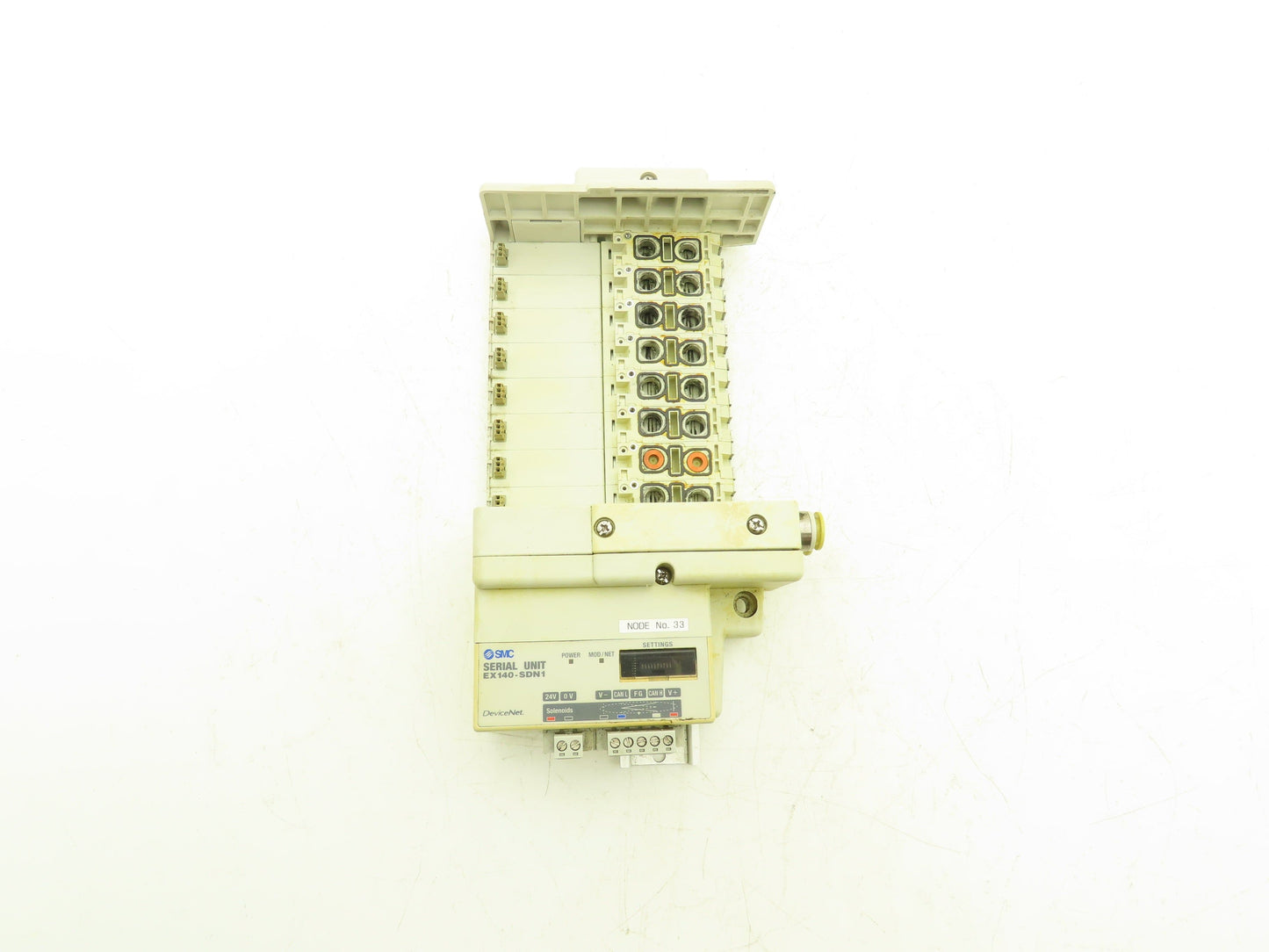 SMC SS5Q23-08SDQ-D-00T Pneumatic Manifold Devicenet 8 Station DIN mounted