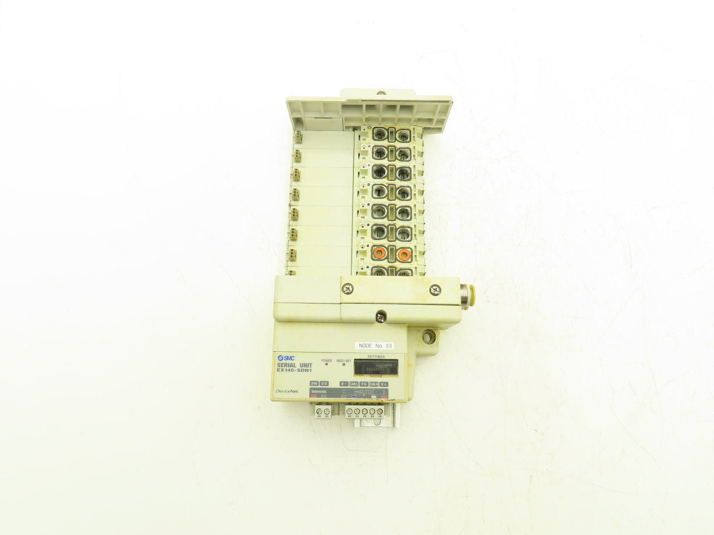 SMC SS5Q23-08SDQ-D-00T Pneumatic Manifold Devicenet 8 Station DIN mounted