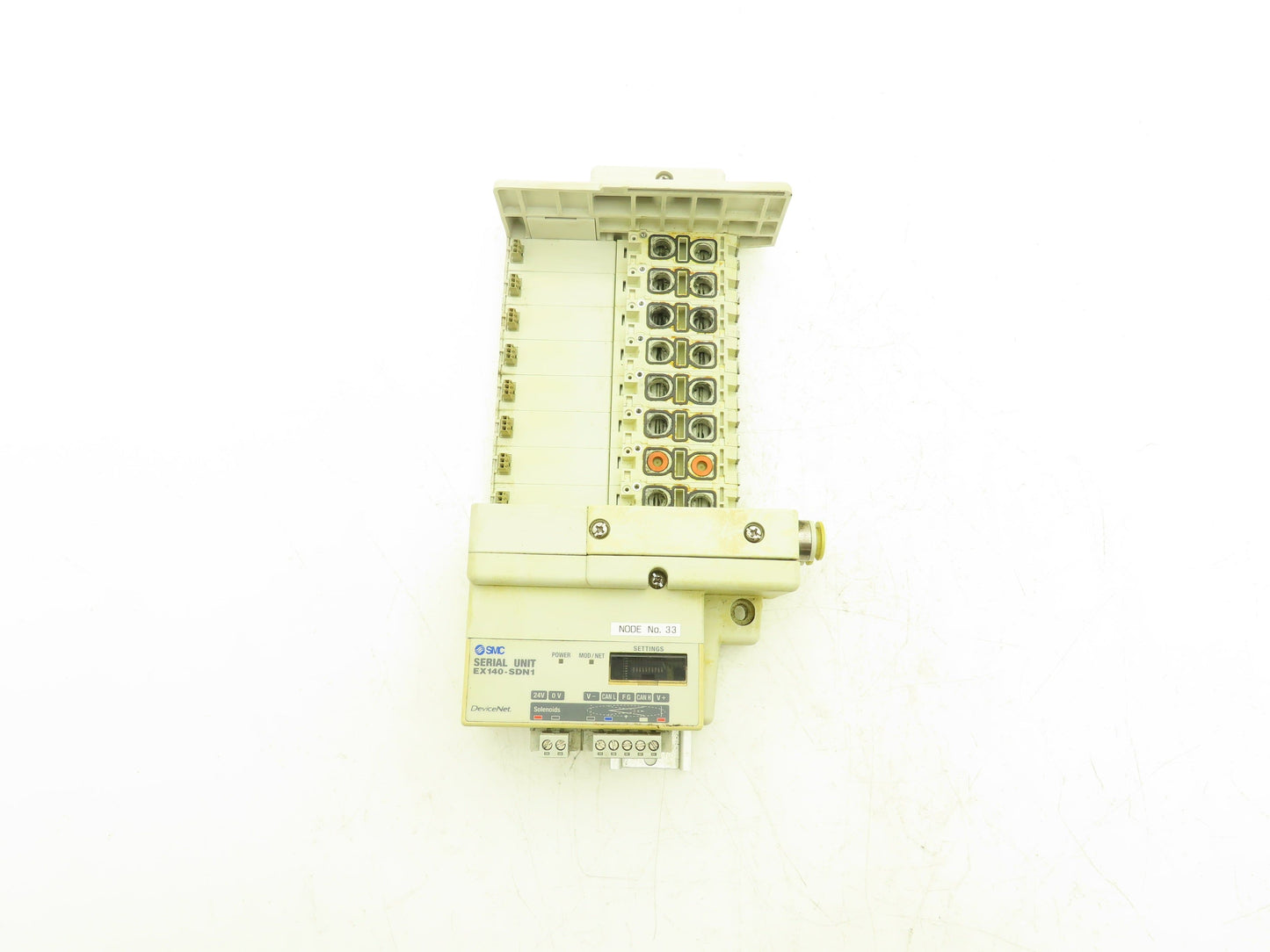 SMC SS5Q23-08SDQ-D-00T Pneumatic Manifold Devicenet 8 Station DIN mounted