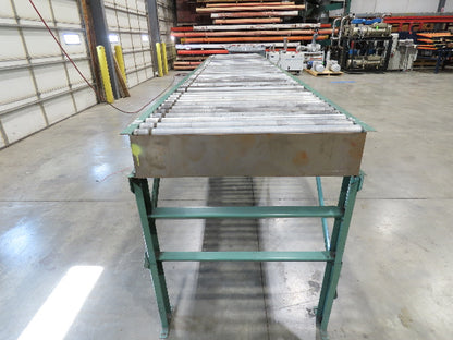 Roach 36"x 16' Live Roller Conveyor 33"BF Line Shaft O-Ring Drive 94fpm 460V 3PH