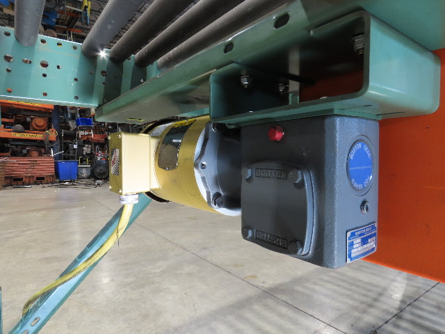 Roach 36"x 16' Live Roller Conveyor 33"BF Line Shaft O-Ring Drive 94fpm 460V 3PH