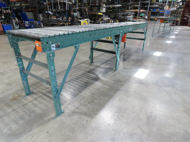 Roach 36"x 16' Live Roller Conveyor 33"BF Line Shaft O-Ring Drive 94fpm 460V 3PH