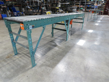 Roach 36"x 16' Live Roller Conveyor 33"BF Line Shaft O-Ring Drive 94fpm 460V 3PH