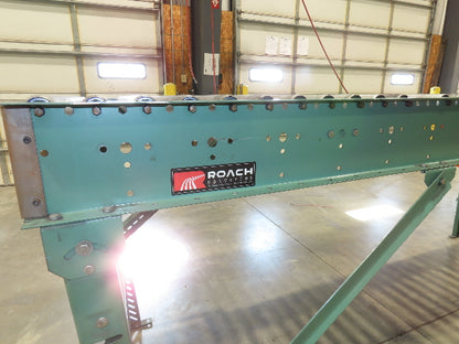 Roach 36"x 16' Live Roller Conveyor 33"BF Line Shaft O-Ring Drive 94fpm 460V 3PH