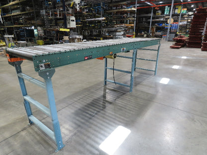 Roach 36"x 15' Live Roller Conveyor 33"BF Line Shaft O-Ring Drive 65fpm 460V 3PH