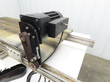 Dorner 2200 Series 21"W x 54"L Flat Belt Conveyor 115V 1PH End Drive 42fpm 530mm