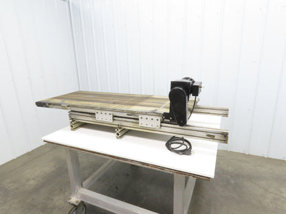 Dorner 2200 Series 21"W x 54"L Flat Belt Conveyor 115V 1PH End Drive 42fpm 530mm