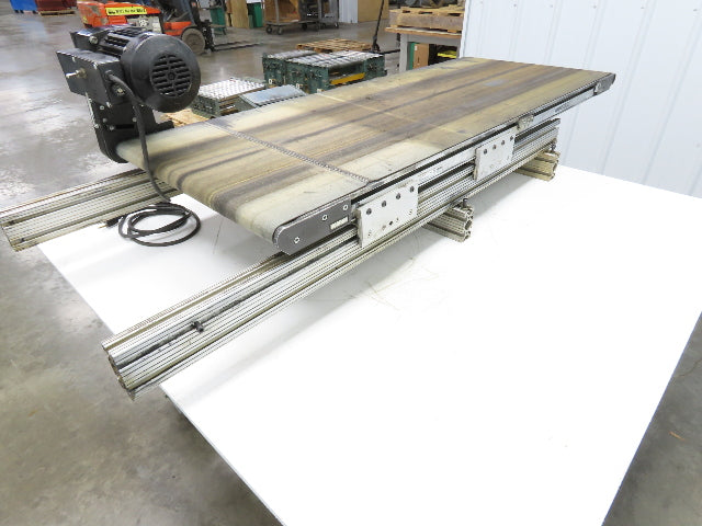 Dorner 2200 Series 21"W x 54"L Flat Belt Conveyor 115V 1PH End Drive 42fpm 530mm