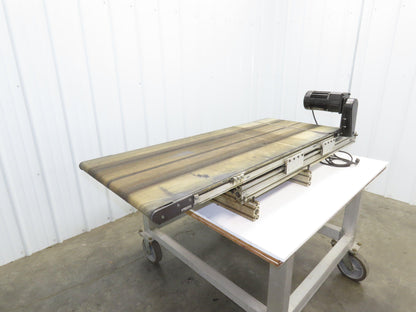 Dorner 2200 Series 21"W x 54"L Flat Belt Conveyor 115V 1PH End Drive 42fpm 530mm