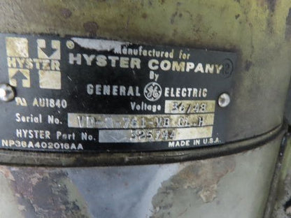 Hyster 325744 Traction DC Motor Brake 36/48v From E50XL Forklift