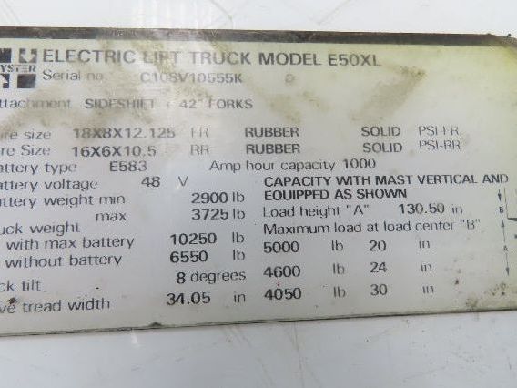 Hyster 325744 Traction DC Motor Brake 36/48v From E50XL Forklift