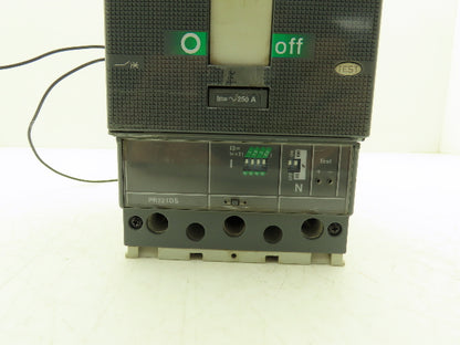 ABB T4H 250 SACE Tmax Circuit Breaker 3 Pole 600V 250A Shunt Trip