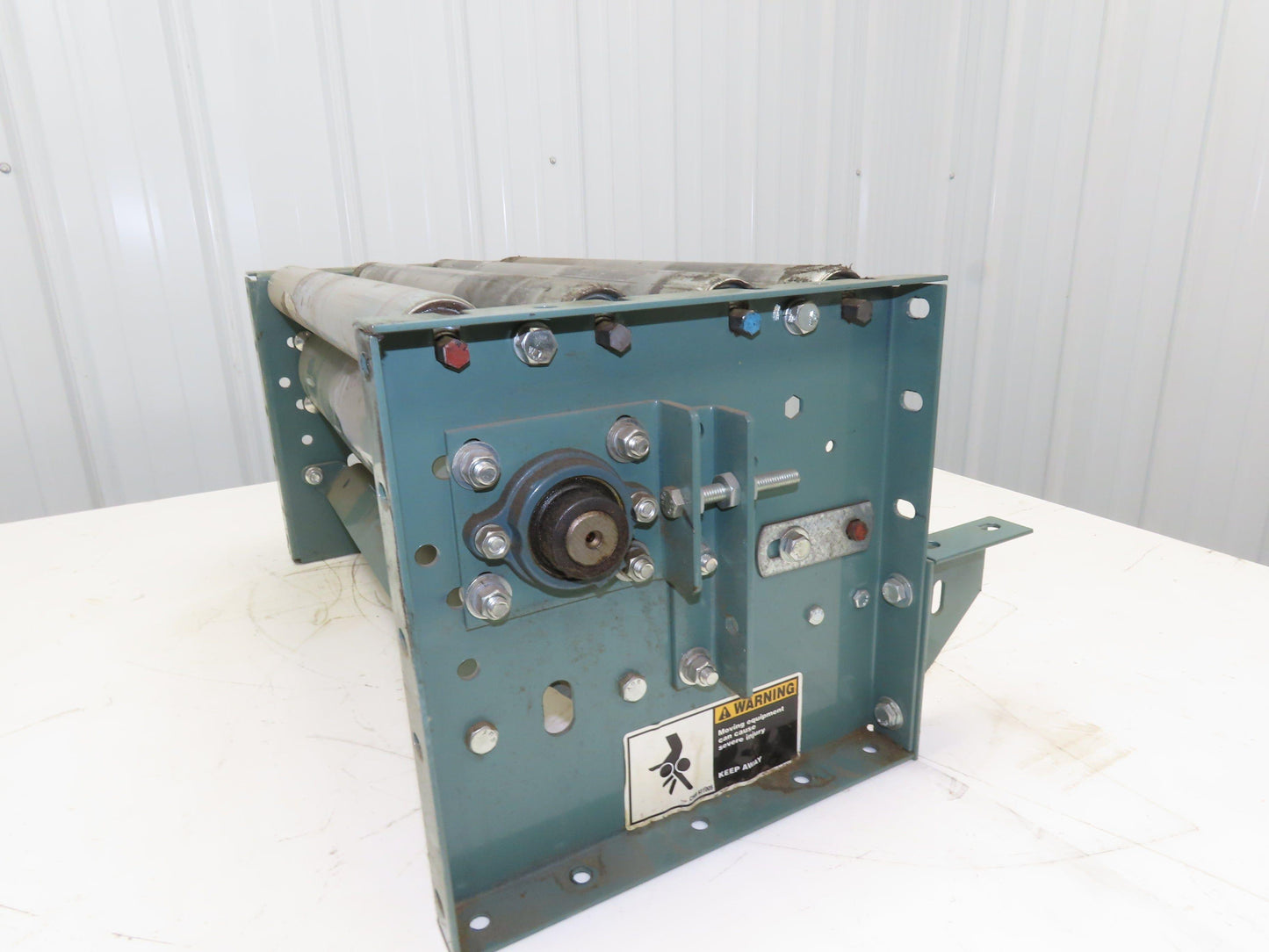 Hytrol 24" Accumulation Roller Conveyor Tail Pulley Assembly 21"BF Belt Drive