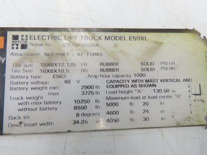 Hyster 325007 E50XL Tilt Cylinder From E50XL Forklift 2.5" Bore ~4" Stroke