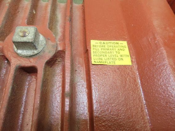 Textron Cone Drive UU60-120 Double Reduction Gearbox 625:1 Speed Reducer 2.88RPM